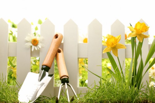 Professional landscaper designing a garden in Knightsbridge